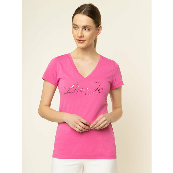 Liu Jo T-Shirt WA0324 J5703 Różowy Regular Fit