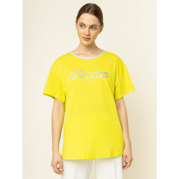 Liu Jo T-Shirt WA0231 J0094 Żółty Regular Fit