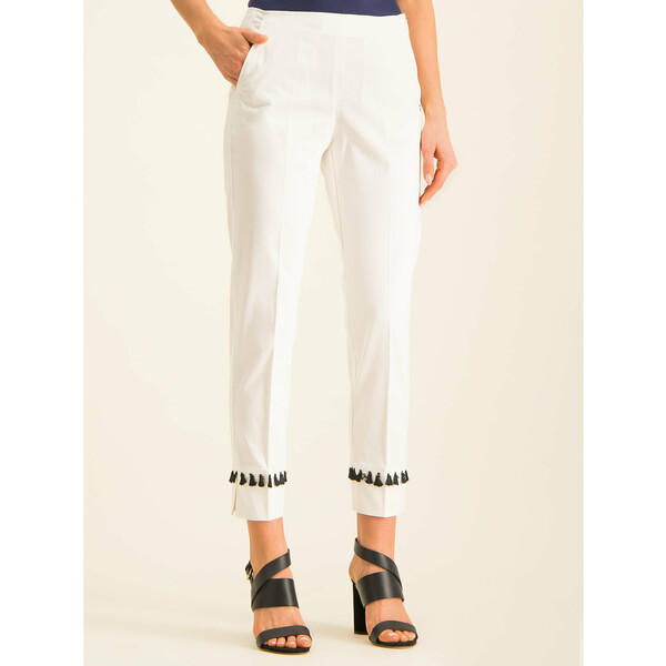 Pennyblack Spodnie materiałowe 21310919 Biały Comfort Fit