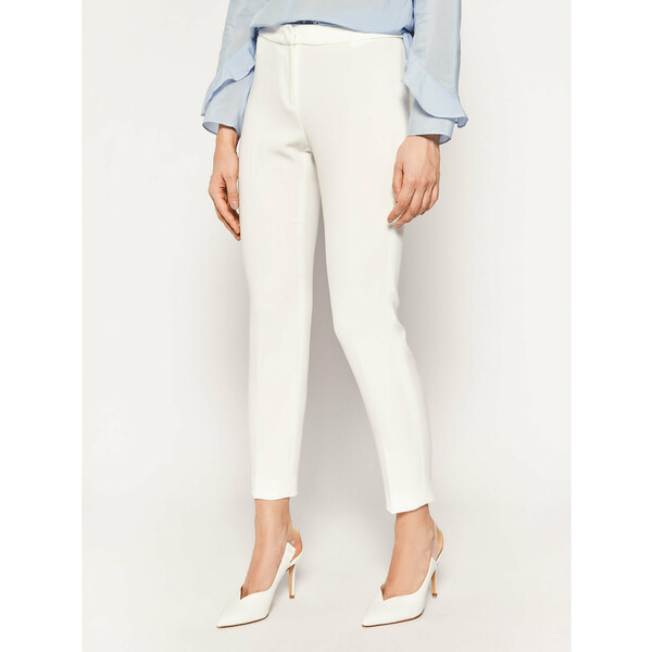 Pennyblack Spodnie materiałowe Laura 11310620 Biały Slim Fit