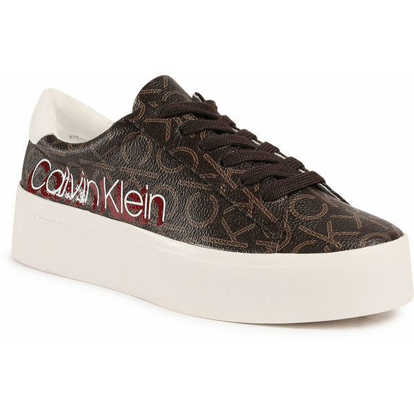 Calvin Klein Sneakersy Janika B4E6289 Brązowy