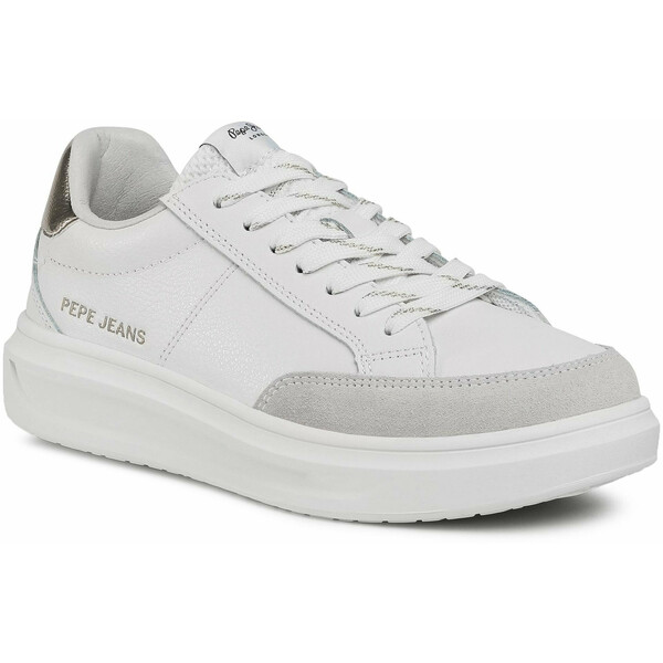 Pepe Jeans Sneakersy Abbey Top PLS31052 Biały