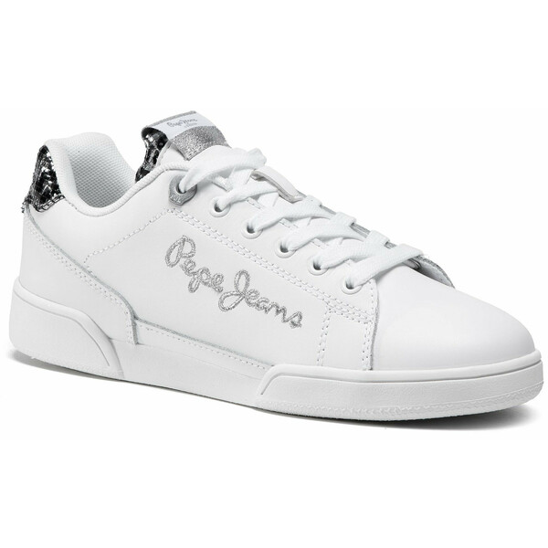 Pepe Jeans Sneakersy Lambert W Logo PLS31021 Biały