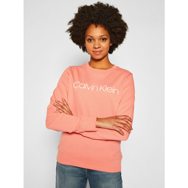 Calvin Klein Bluza Core Logo K20K202157 Różowy Regular Fit