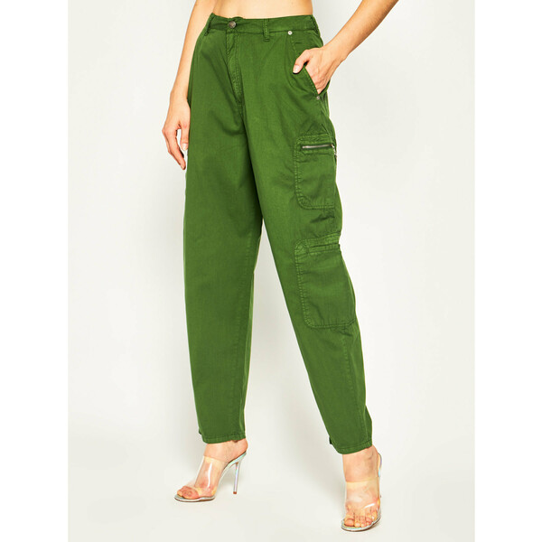Pepe Jeans Spodnie materiałowe DUA LIPA Avryl PL2113840 Zielony Oversize