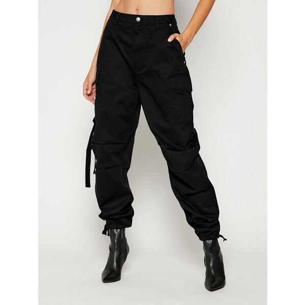 Pepe Jeans Spodnie materiałowe DUA LIPA Shadow PL211426 Czarny Regular Fit