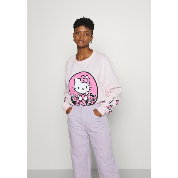 NEW girl ORDER SLEEVE PRINT Bluzka z długim rękawem pink NEM21D025