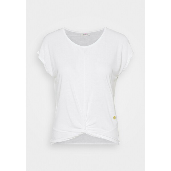 Deha KNOT T-shirt z nadrukiem white 5DE41D038