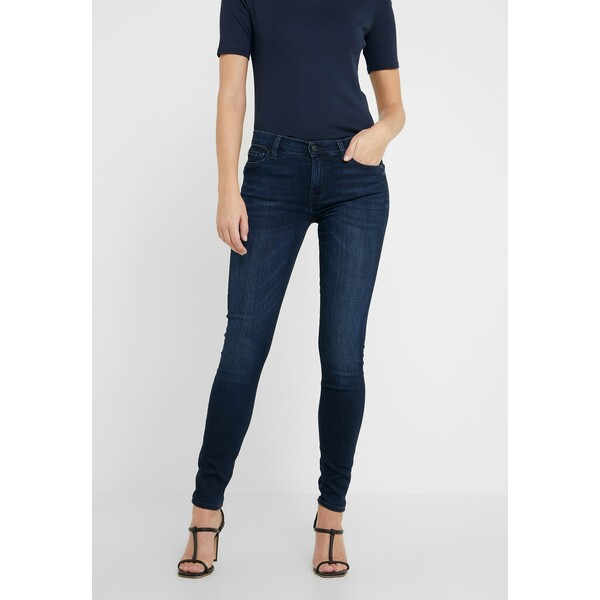 7 for all mankind THE ILLUSION HOMELAND WITH EMBELLISHED SQUIGGLE Jeansy Skinny Fit dark blue 7F121N0FP