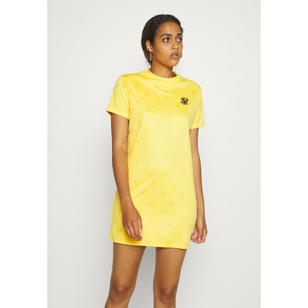 SIKSILK MONO DRESS Sukienka z dżerseju yellow SIF21C00L