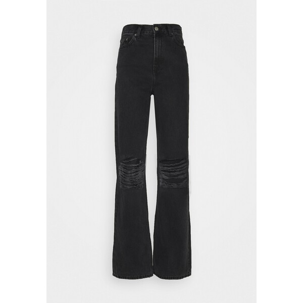 Dr.Denim Tall ECHO Jeansy Relaxed Fit concrete black ripped DRD21N00L