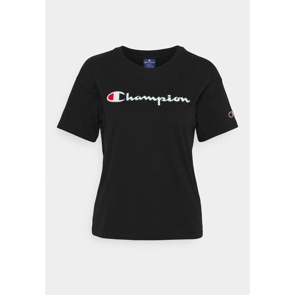 Champion Rochester CREWNECK T-shirt z nadrukiem black C4A21D007