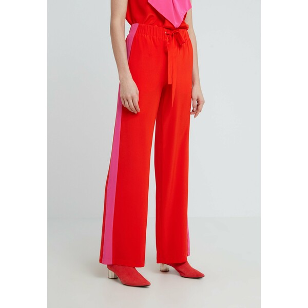 Diane von Furstenberg ELLINGTON Spodnie materiałowe flamenco/manic pink DF221A005