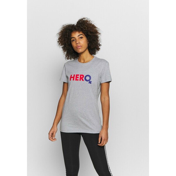 Saucony HERO T-shirt z nadrukiem light grey heather S2341D000