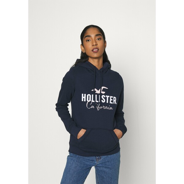 Hollister Co. CHAIN TECH CORE Bluza z kapturem navy H0421J044