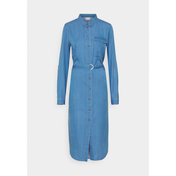 VILA TALL VIOAKES BISTA MIDI DRESS Sukienka jeansowa medium blue denim V0A21C000