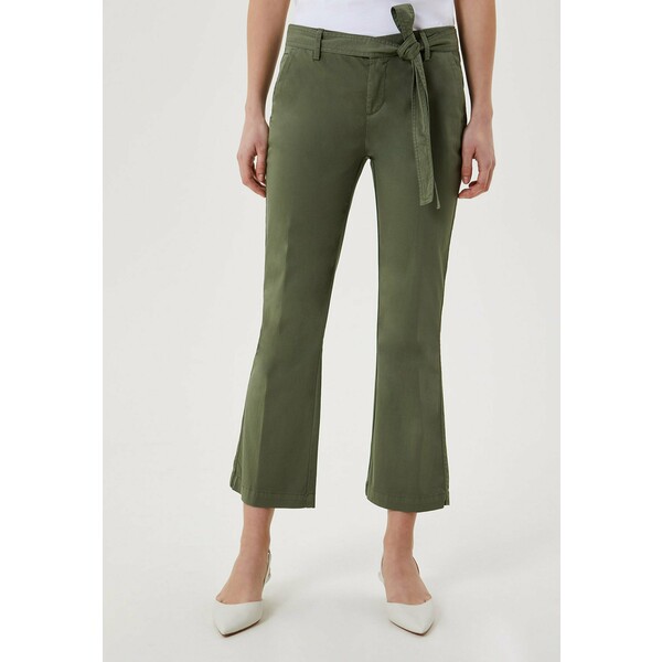 Liu Jo Jeans WITH BELT Spodnie materiałowe green L2521A04D