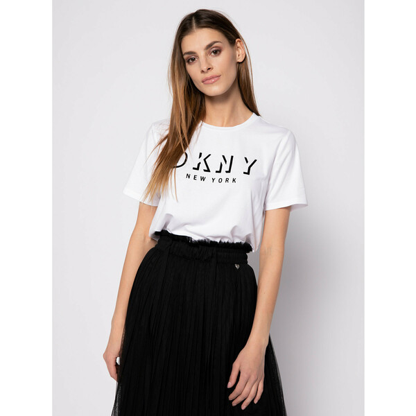 DKNY Sport T-Shirt DP9T7094 Biały Relaxed Fit