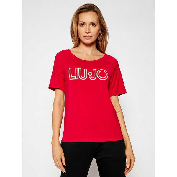 Liu Jo Sport T-Shirt TA1012 J7905 Czerwony Regular Fit