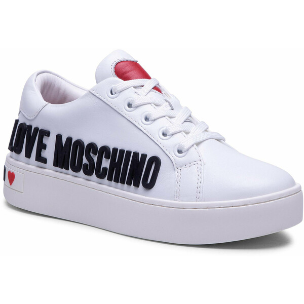 LOVE MOSCHINO Sneakersy JA15113G1CIA0100 Biały