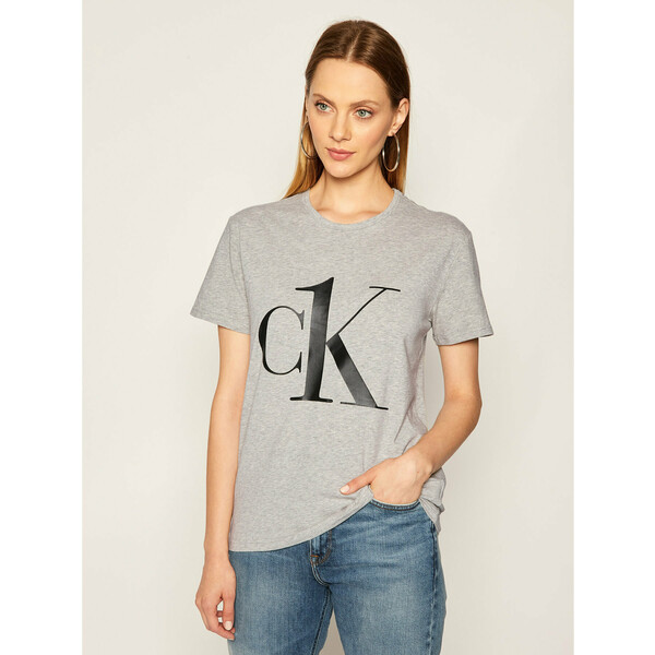 Calvin Klein Underwear T-Shirt Crew Neck 000QS6436E Szary Regular Fit