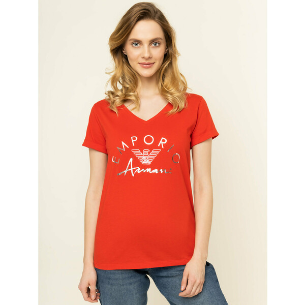 Emporio Armani T-Shirt 164334 0P291 00074 Czerwony Regular Fit