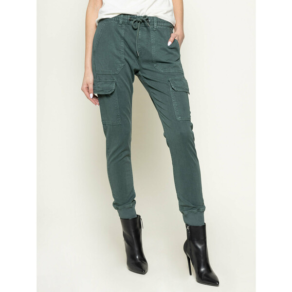 Pepe Jeans Spodnie materiałowe Crusade PL211262Y Zielony Regular Fit