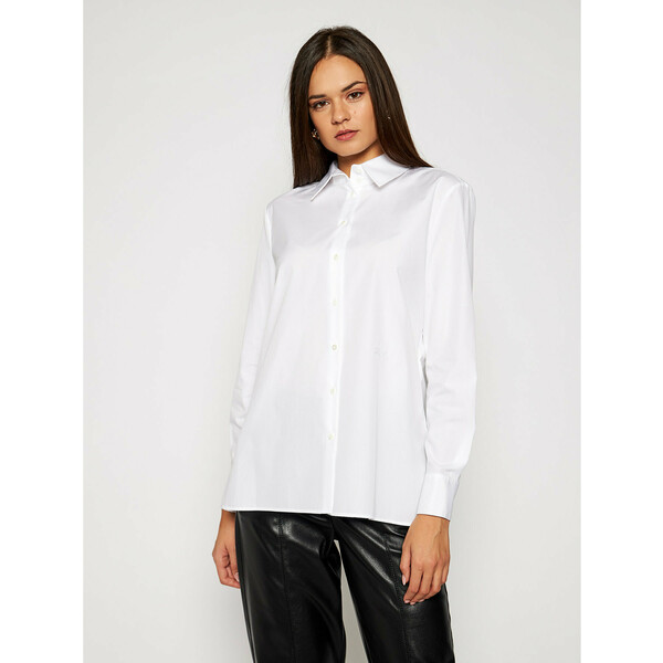 KARL LAGERFELD Koszula Embellished 206W1604 Biały Regular Fit