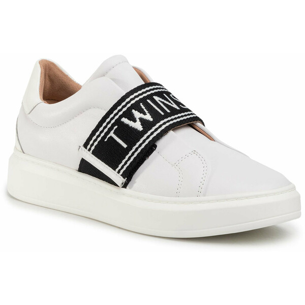 TwinSet Sneakersy Sneaker 201TCP134 Biały
