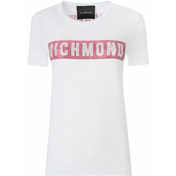 John Richmond T-Shirt RWP19028TS Biały Slim Fit