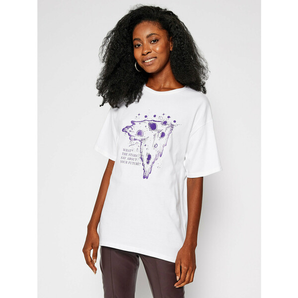 Local Heroes T-Shirt What Stars Say AW2021T0003 Biały Oversize