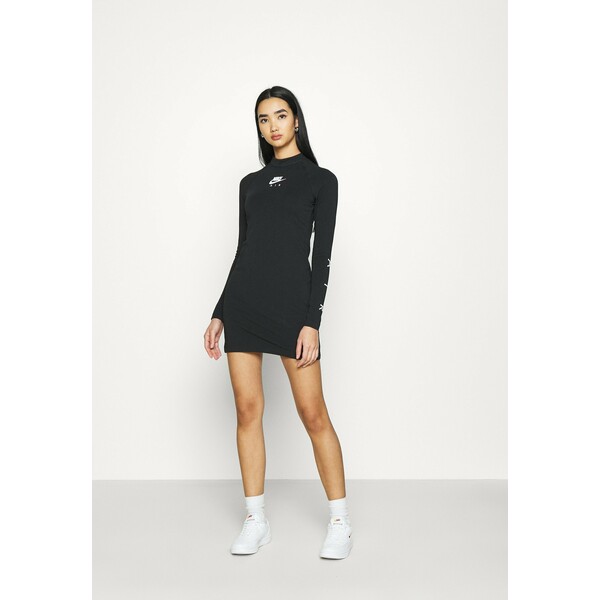 Nike Sportswear AIR DRESS Sukienka z dżerseju black NI121C02D