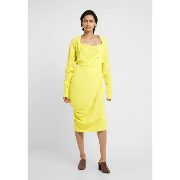 Vivienne Westwood GRAND FOND DRESS Sukienka letnia yellow VW921C002