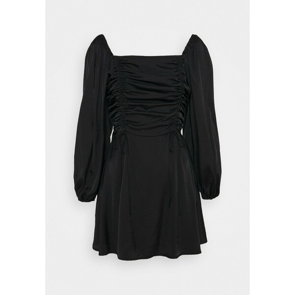 Missguided Petite RUCHED BUST ALINE DRESS Sukienka letnia black M0V21C0BI