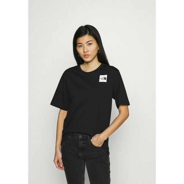 The North Face FINE TEE T-shirt z nadrukiem black TH321D01A-Q11