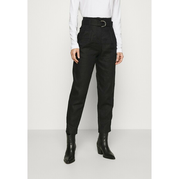 Marks & Spencer London Spodnie materiałowe black QM421A02C
