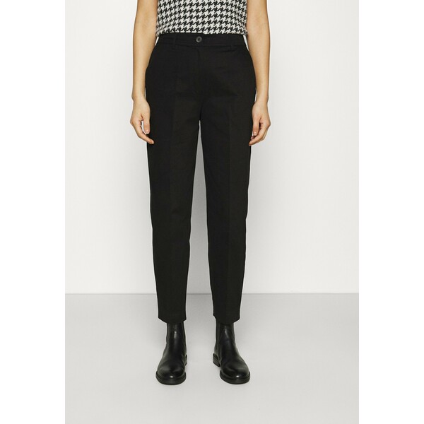 Selected Femme SLFNORA CROPPED PANT Spodnie materiałowe black SE521A0HQ