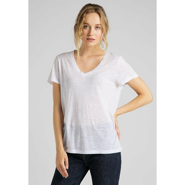 Lee V NECK TEE T-shirt basic bright white LE421D05C-A11