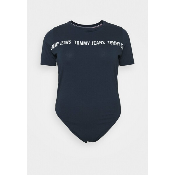 Tommy Jeans Curve TAPE BODY SHORTSLEEVE T-shirt z nadrukiem twilight navy T1O21D000