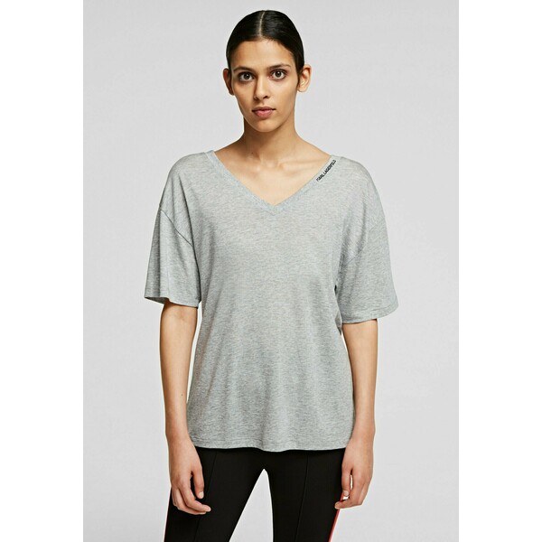 KARL LAGERFELD T-shirt basic grey melange K4821D06S