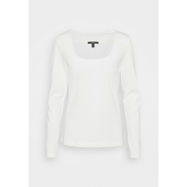 Esprit Collection SQUARE NECK Bluzka z długim rękawem off white ES421D0MV