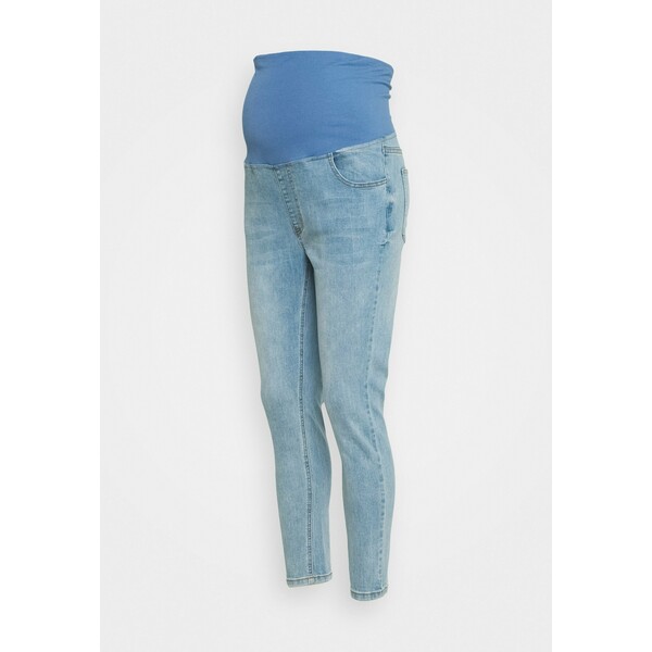 Cotton On MATERNITY CROPPED SKINNY OVER-BELLY Jeansy Skinny Fit brighton blue C1Q29A00I