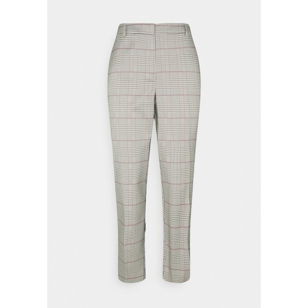 Dorothy Perkins Tall CHECK ANKLE GRAZER Spodnie materiałowe grey DOA21A02K