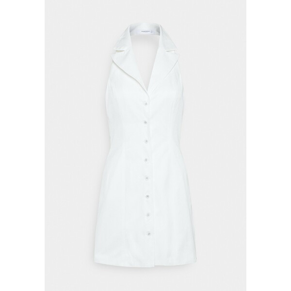 Glamorous STUDIO COLLARED HALTER NECK MINI DRESSES WITH OPEN BACK Sukienka letnia off white GL921C0OS