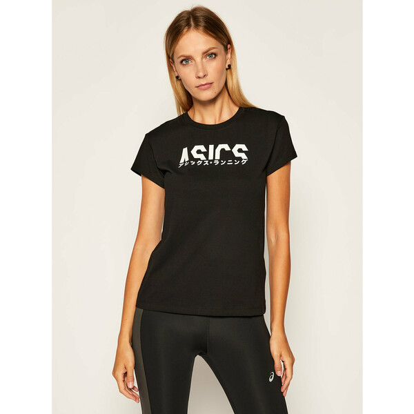Asics T-Shirt Katakana Graphic Tee 2032B756 Czarny Regular Fit