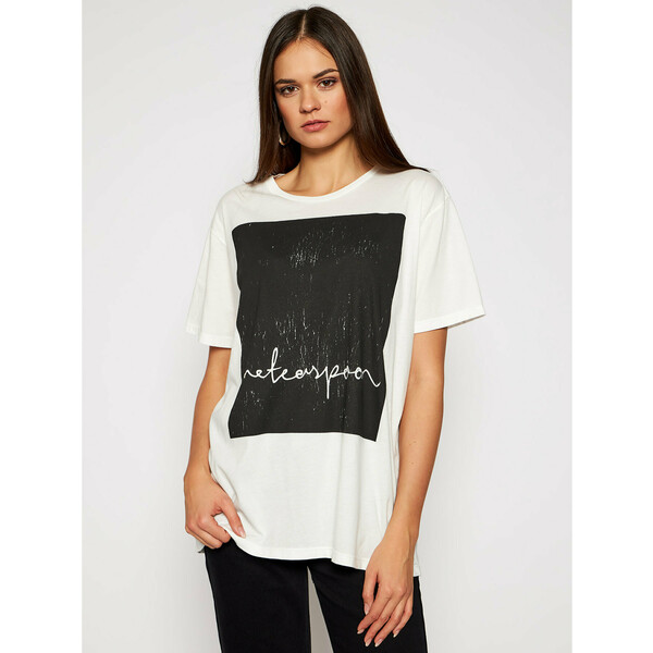 One Teaspoon T-Shirt Radical 23891 Biały Relaxed Fit