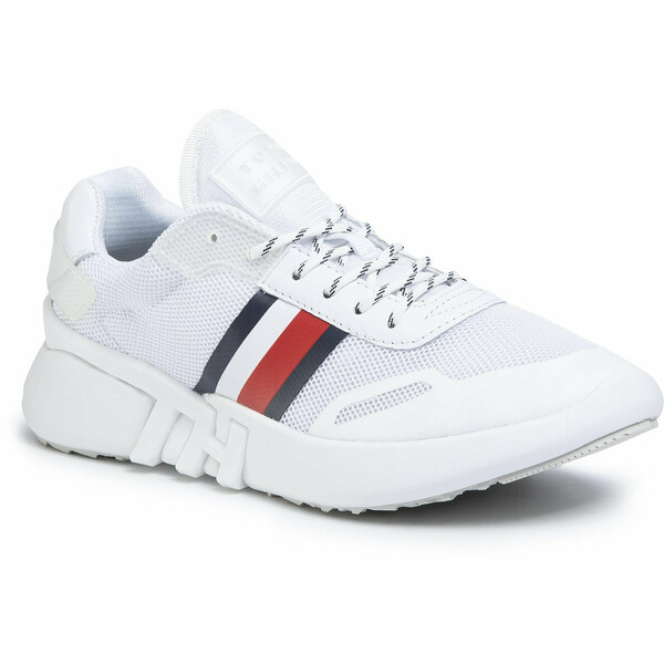 Tommy Hilfiger Sneakersy Tommy Sporty Branded Runner FW0FW04700 Biały