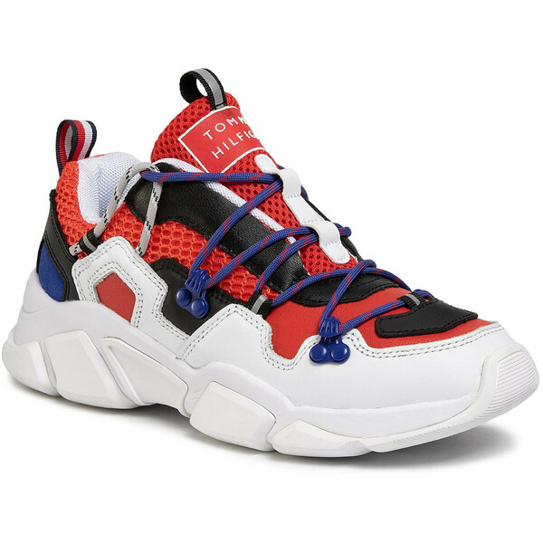 Tommy Hilfiger Sneakersy City Voyager Chunky Sneaker FW0FW04610 Czerwony