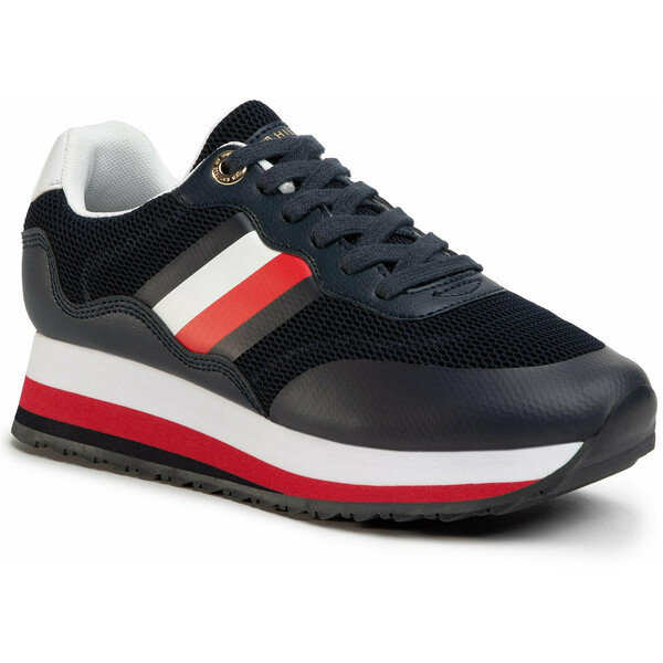 Tommy Hilfiger Sneakersy Sporty Tommy Retro Runner FW0FW04688 Granatowy