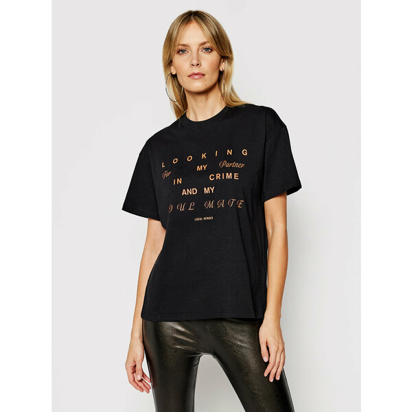 Local Heroes T-Shirt Looking For SS21T0006 Czarny Relaxed Fit